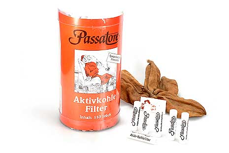 Passatore Aktivkohlefilter 9mm (150 Filter)